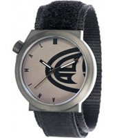 Buy Animal Mens Hang Ten Black Fabric Strap Watch online