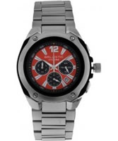 Buy Ballistic Mens Cyclone Chronograph Silver Red Watch online