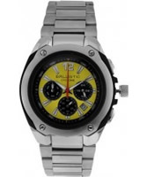 Buy Ballistic Mens Cyclone Chronograph Silver Yellow Watch online