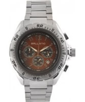 Buy Ballistic Mens Chronograph Silver Brown Watch online