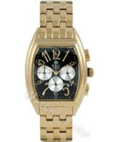 Buy Royal London Mens Chronograph Black Dial Golden Bracelet Watch online