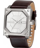 Buy Black Dice Mens Consortium Silver Brown Watch online