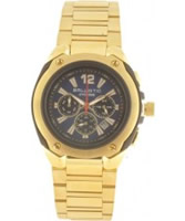 Buy Ballistic Mens Cyclone Chronograph Blue Gold Watch online