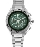 Buy Ballistic Mens Extreme Silver Green Chronograph Watch online