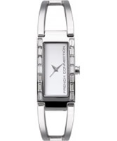 Buy French Connection Ladies All Silver Crystal Watch online
