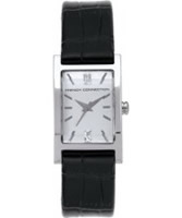 Buy French Connection Ladies Bailey Crystal Black Leather Watch online