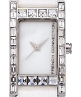 Buy French Connection Ladies Stone Set White Watch online