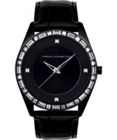 Buy French Connection Ladies Stone Set Black Watch online