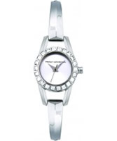 Buy French Connection Ladies Silver Stone Set Steel Watch online