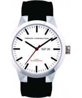 Buy French Connection Mens White Black Watch online