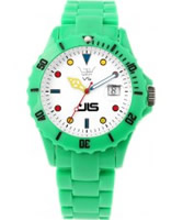 Buy LTD Watch Unisex White Dial Green Polycarbonate Case And Bracelet Watch online