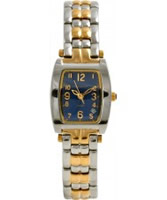 Buy Krug Baumen Ladies Tuxedo Blue Silver Gold Watch online