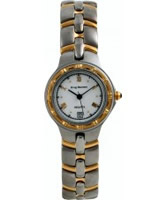 Buy Krug Baumen Ladies Regatta White Steel Gold Watch online