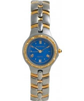 Buy Krug Baumen Ladies Regatta Blue Silver Gold Watch online