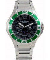 Buy Krug Baumen Vanguard Black Green Steel Watch online