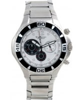 Buy Krug Baumen Mens Challenger Silver Chronograph Watch online