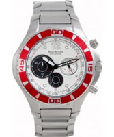 Buy Krug Baumen Challenger Silver Dial Red Bezel Chronograph online