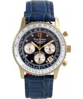 Buy Krug Baumen Air Traveller Blue Dial Blue Strap online