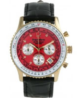 Buy Krug Baumen Air Traveller Red Dial Black Strap online