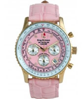 Buy Krug Baumen Air Traveller Pink Dial Pink Strap online