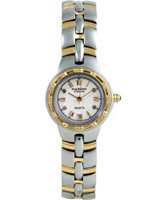 Buy Krug Baumen Regatta 4 Diamond White Dial Two Tone Strap online