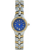 Buy Krug Baumen Regatta 4 Diamond Blue Dial Two Tone Strap online