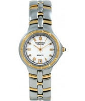 Buy Krug Baumen Regatta 4 Diamond White Dial Two Tone Strap online