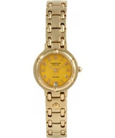 Buy Krug Baumen Charleston 4 Diamond Yellow Dial Gold Strap online