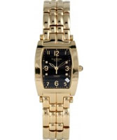 Buy Krug Baumen Tuxedo Gold 4 Diamond Black Dial Gold Strap online