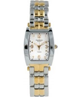 Buy Krug Baumen Tuxedo Two Tone 4 Diamond White Dial Steel-Two Tone Strap online