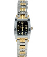 Buy Krug Baumen Tuxedo Two Tone 4 Diamond Black Dial Steel-Two Tone Strap online