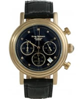 Buy Krug Baumen Enterprise Diamond Black-Gold Dial online