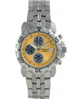 Buy Krug Baumen Mens Sportsmaster Diamond Gold Dial online