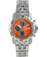 Buy Krug Baumen Mens Sportsmaster Diamond Orange Dial online