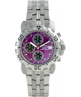 Buy Krug Baumen Mens Sportsmaster Diamond Purple Dial online