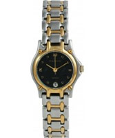 Buy Krug Baumen Ladies Marquis Two Tone Black Dial online