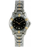 Buy Krug Baumen Ladies Oceanmaster Two Tone Black Dial online