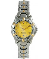 Buy Krug Baumen Ladies Oceanmaster Two Tone Yellow Dial online