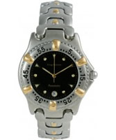 Buy Krug Baumen Gents Oceanmaster Two Tone Black Dial online