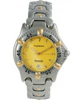 Buy Krug Baumen Gents Oceanmaster Two Tone Yellow Dial online