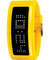 Buy Black Dice Guru Led Black Yellow Watch online