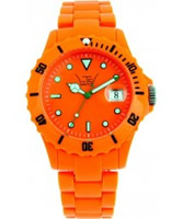 Buy LTD Watch Unisex Plastic 3 Hand Watch With Orange Dial And Strap online