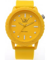 Buy LTD Watch Unisex Maximo Yellow Dial Yellow Silicone Strap Watch online