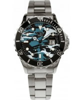 Buy LTD Watch Mens Steel Khaki Blue Style Watch online