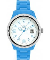 Buy LTD Watch Unisex White Dial And Blue Strap With Ss Bezel Watch online