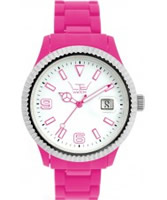 Buy LTD Watch Unisex White Dial And Pink Strap With Ss Bezel Watch online