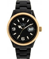 Buy LTD Watch Unisex Black Dial And Strap With Ipg Steel Bezel Watch online