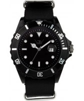 Buy LTD Watch Unisex Black Dial And Canvas Strap Watch online