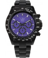 Buy LTD Watch Unisex Purple Dial And Black Strap Chronograph Watch online