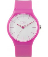 Buy LTD Watch Unisex Limited Edition White Dial And Pink Pu Strap Watch online